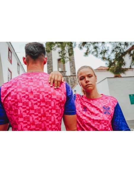 Camiseta pre-partido 24-25 fucsia talla XL