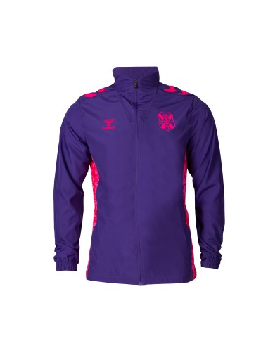 Chaqueta pre-partido violeta talla S 24/25