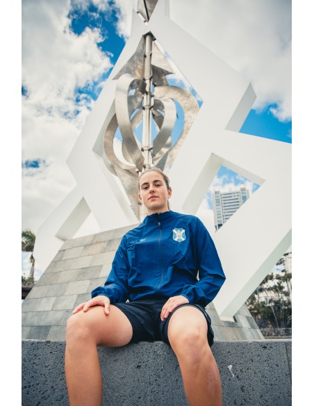 Chubasquero entreno azul infantil talla 116