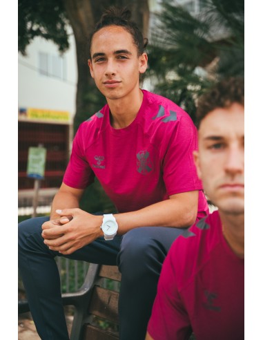 Camiseta paseo jugador 25-26 granate talla S
