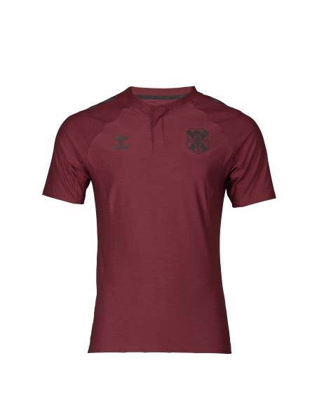 Polo paseo jugador 25-26 granate talla XL