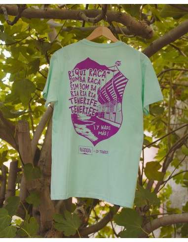 Camiseta "La Riqui raca" violeta-rosa T-XS