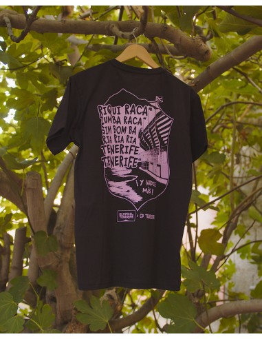 Camiseta "La Riqui raca" violeta-rosa...