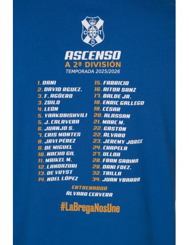 CASUAL CAMISETA AZUL ASCENSO 2026 T.3XL